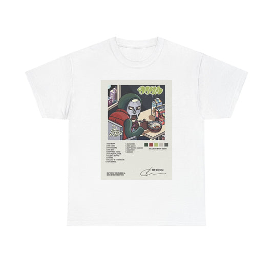 MF Doom Graphic T Shirt Vintage Gaming Cartoon Unisex Heavy Cotton Tee
