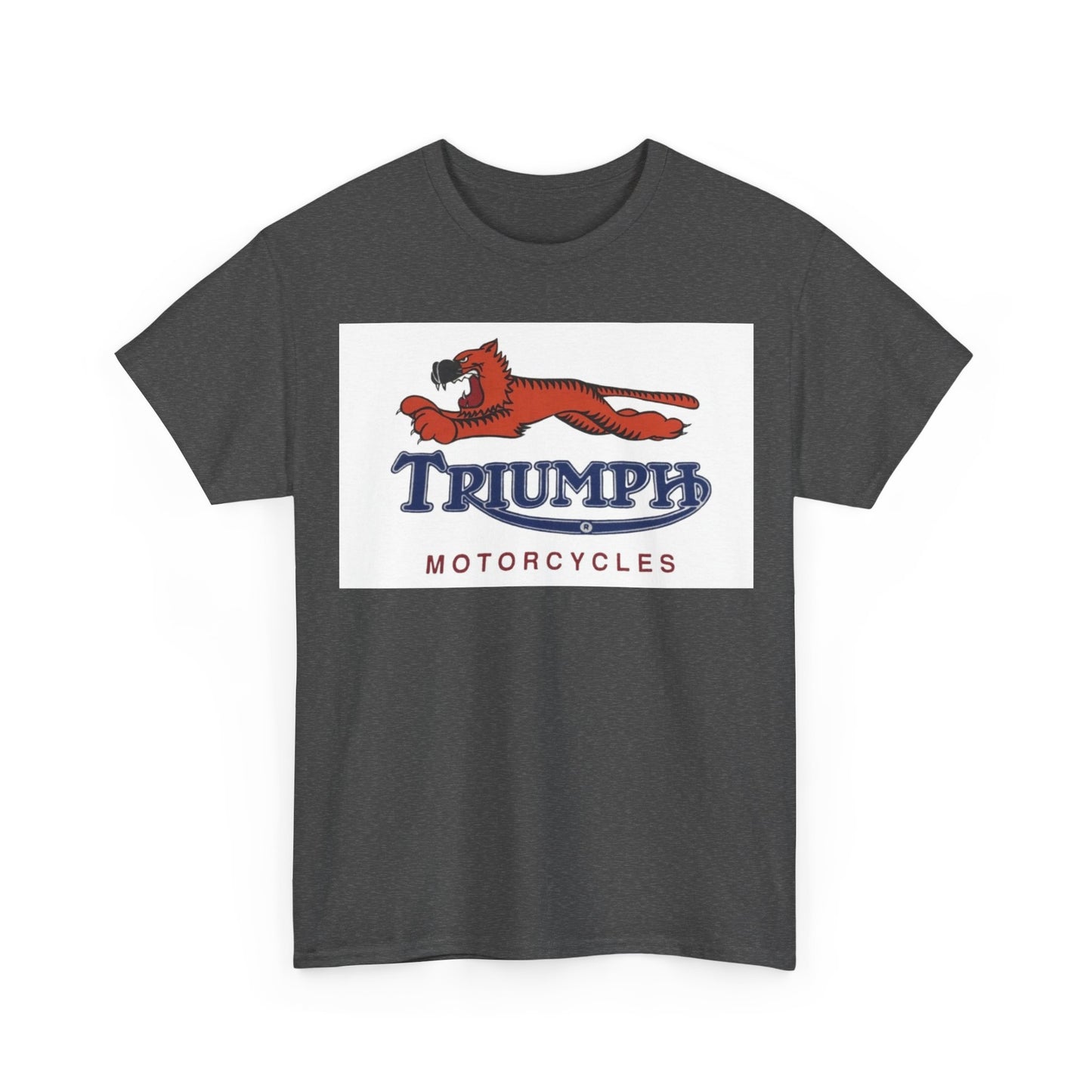 Triumph T-shirt vintage motorcycles nostalgia Tiger Unisex Heavy Cotton Tee