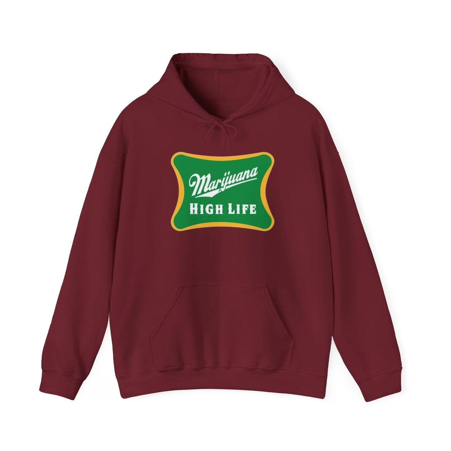 Marijuana High Life Graphic Hoodie Unisex Heavy Blend™ Hooded Sweatshirt