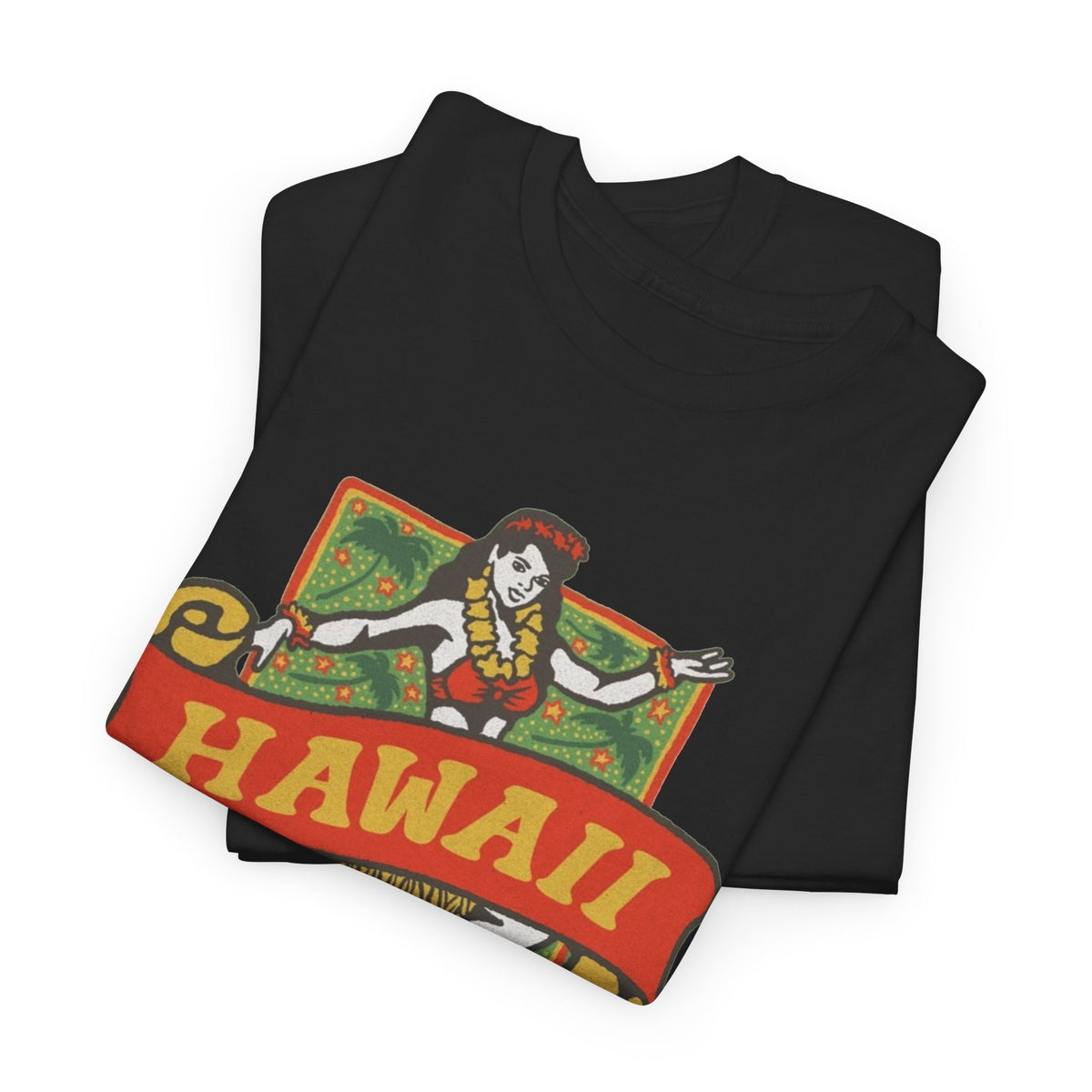 Vintage Hawaii Hula Dancer Graphic T-Shirt Men's Graphic Tee