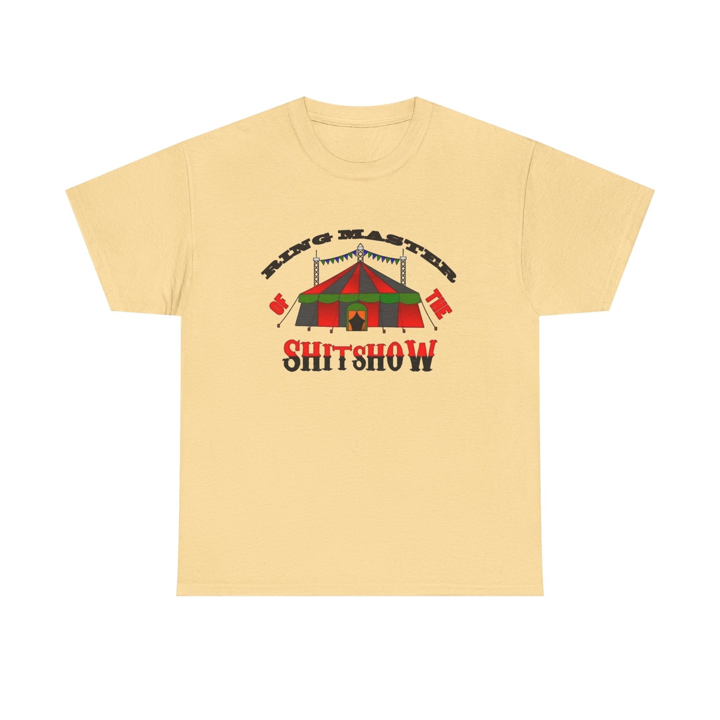 Ring Master Of The Clown Show Funny Graphic T Shirt NEW Unisex Heavy Cotton Tee