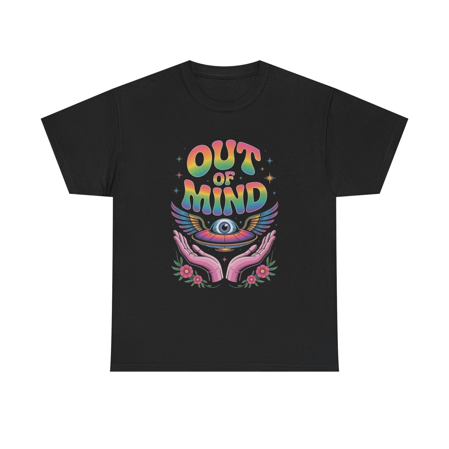 Out Of Mind Groovy Graphic T Shirt Unisex Heavy Cotton Tee