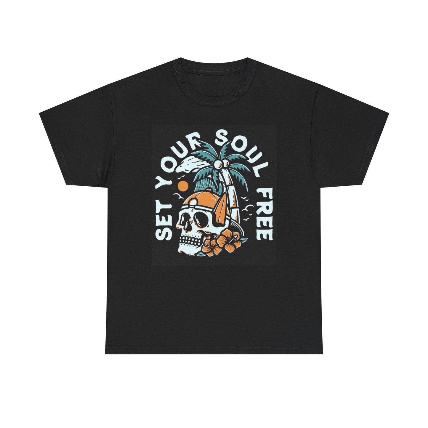 Set Your Soul Free Graphic T Shirt Vintage Unisex Heavy Cotton Tee
