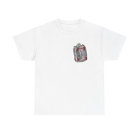 Crushed 90s Bud Can Vintage Nostalgic Beers Graphic T Shirt Unisex Heavy Cotton