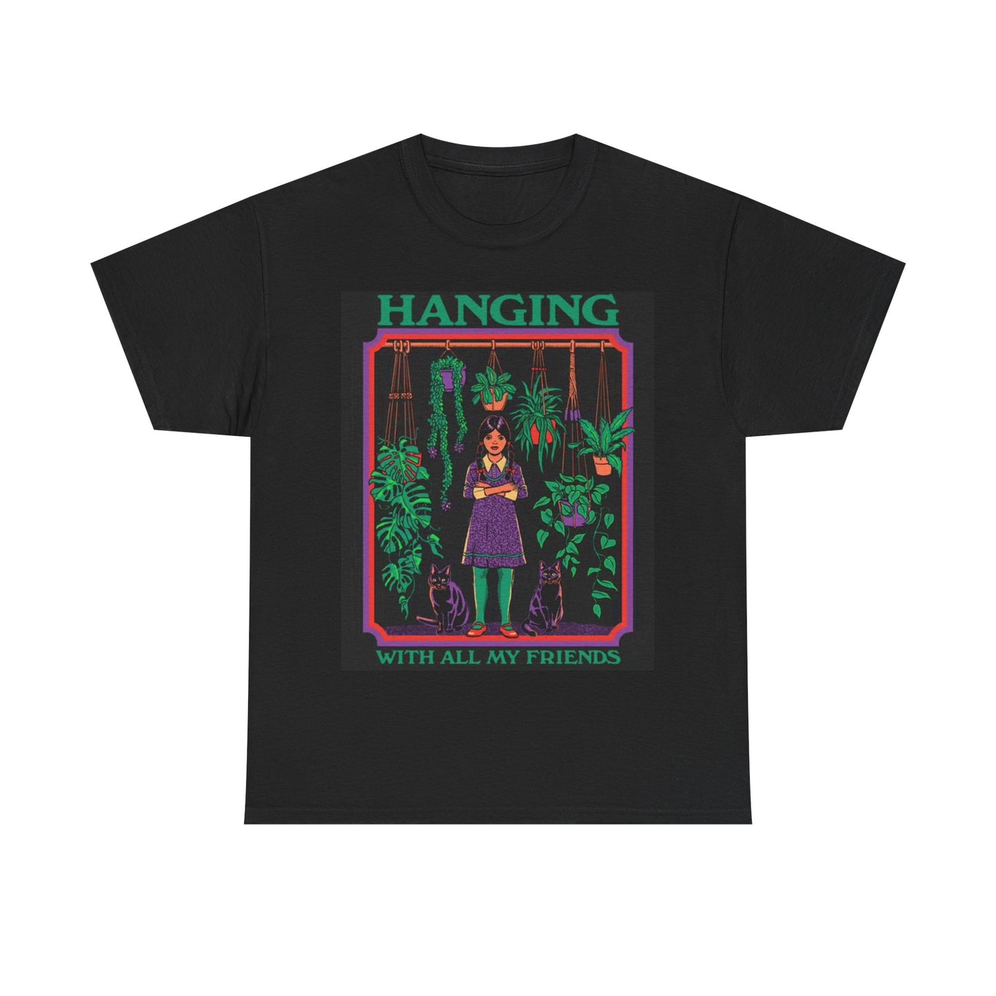 Hanging With my Friends Tshirt Funny Plant Lover Kids Unisex Heavy Cotton Tee