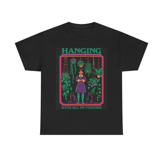 Hanging With my Friends Tshirt Funny Plant Lover Kids Unisex Heavy Cotton Tee
