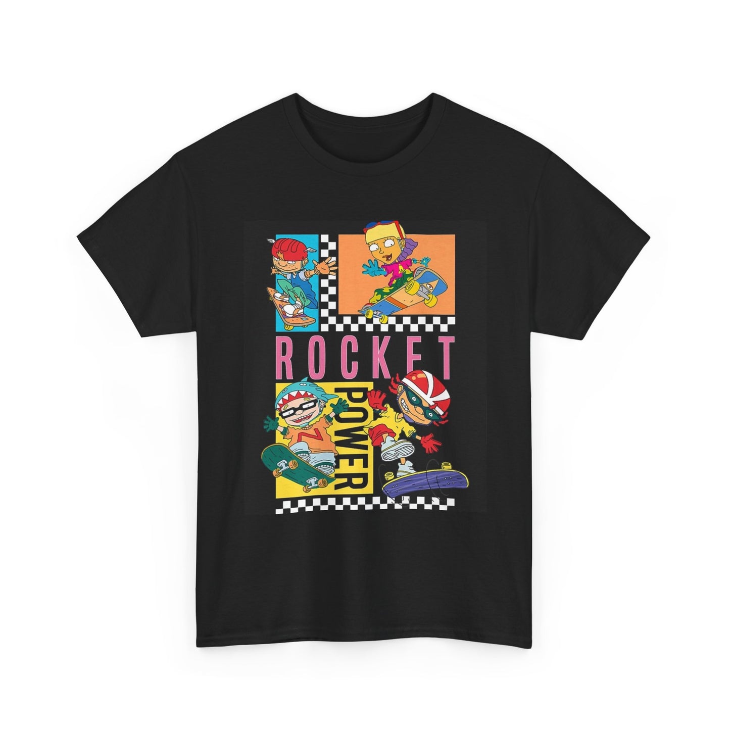 Rocket Power Graphic T Shirt Vintage Unisex Heavy Cotton Tee