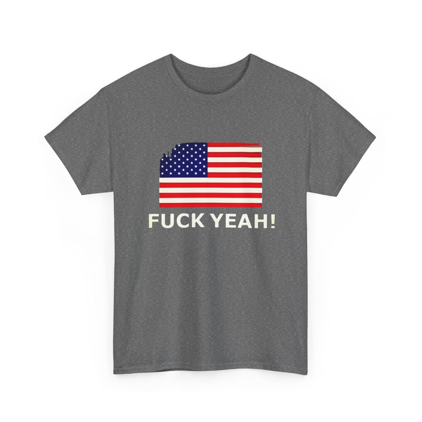America F Yeah Funny Graphic T Shirt Unisex Heavy Cotton Tee