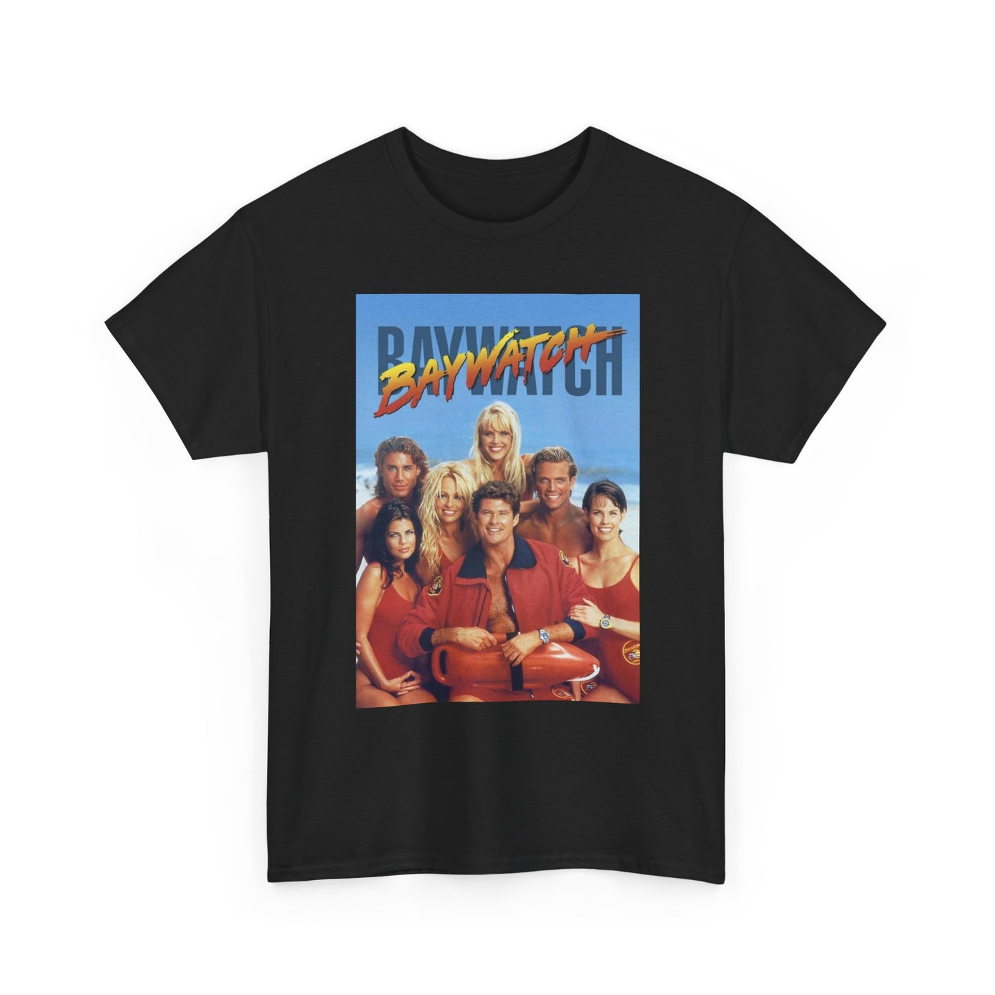 Baywatch 90s Retro T Shirt Graphic Unisex Heavy Cotton Tee NEW GIFT