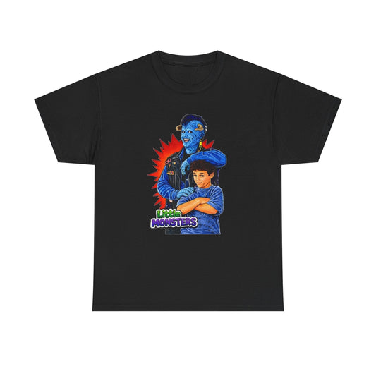 Little Monsters Retro 90s Kids Graphic T Shirt Unisex Heavy Cotton Tee