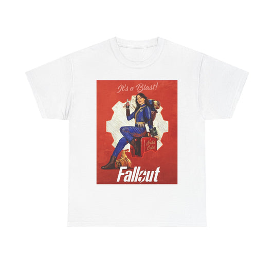 Fallout T-shirt Nuka cola graphic cartoon gamer tv show Unisex Heavy Cotton Tee