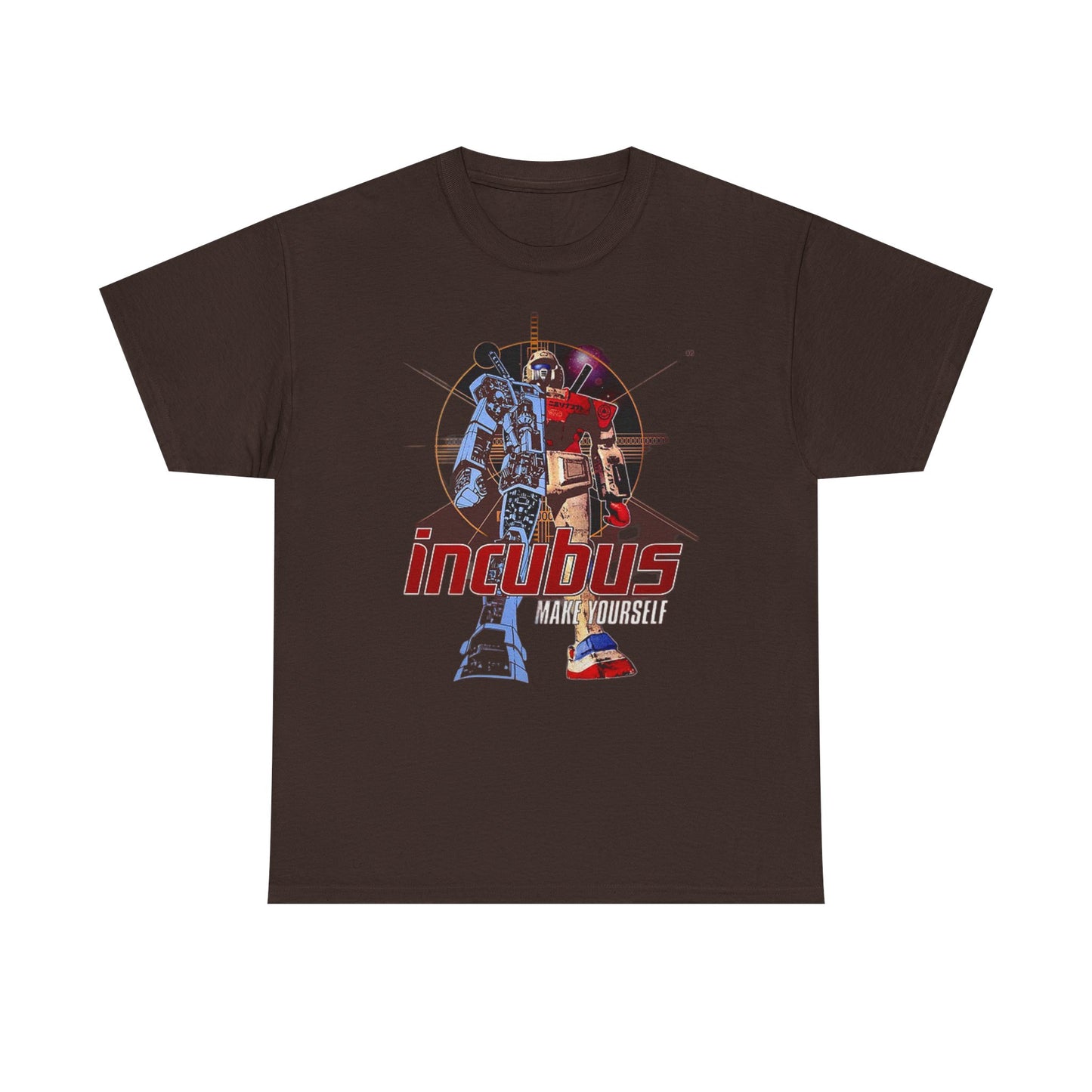 Incubus T-shirt vintage rock band retro metal Unisex Heavy Cotton Tee
