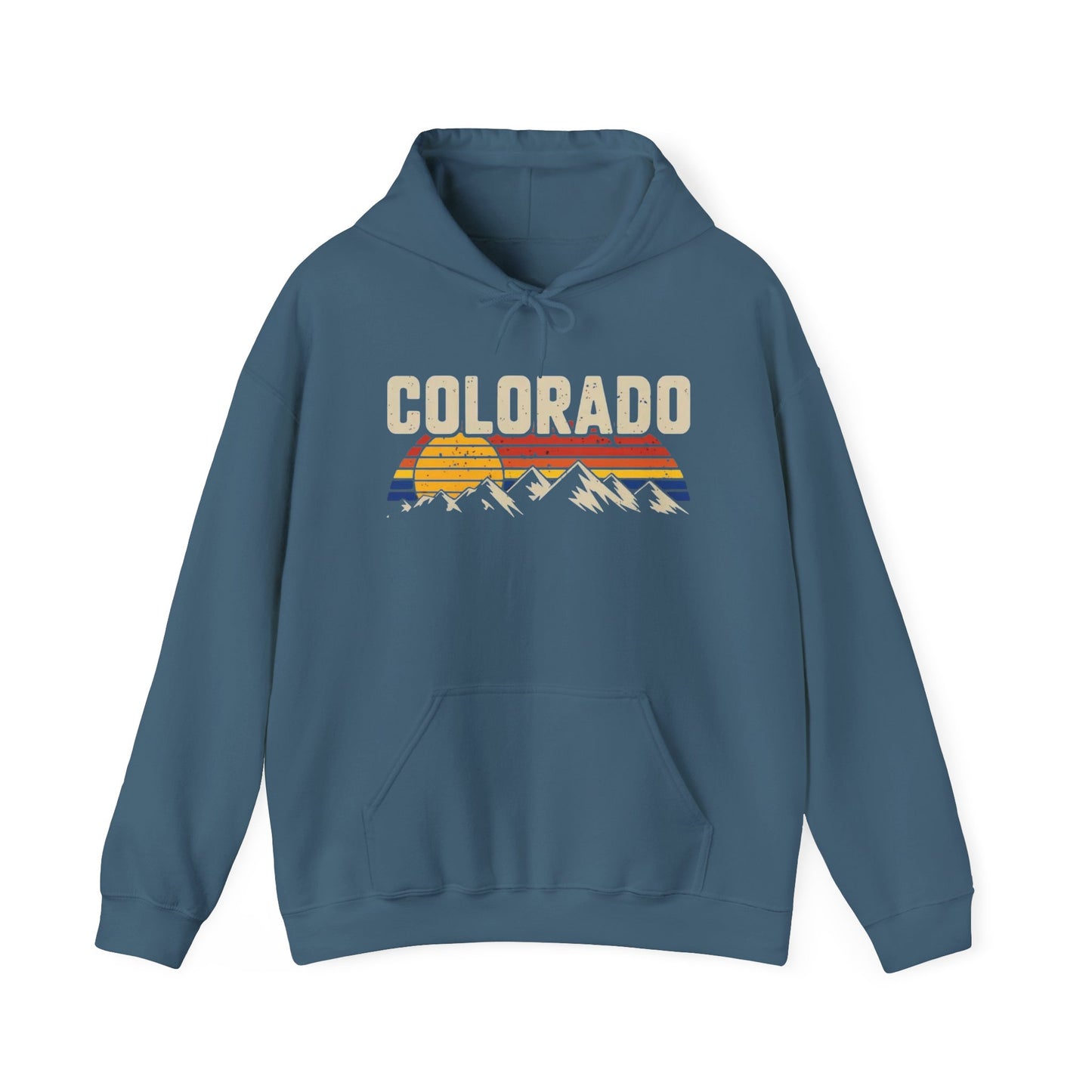 Colorado Rocky Mountains Graphic Hoodie Unisex Heavy Blend™ Hooded Sweatshirt