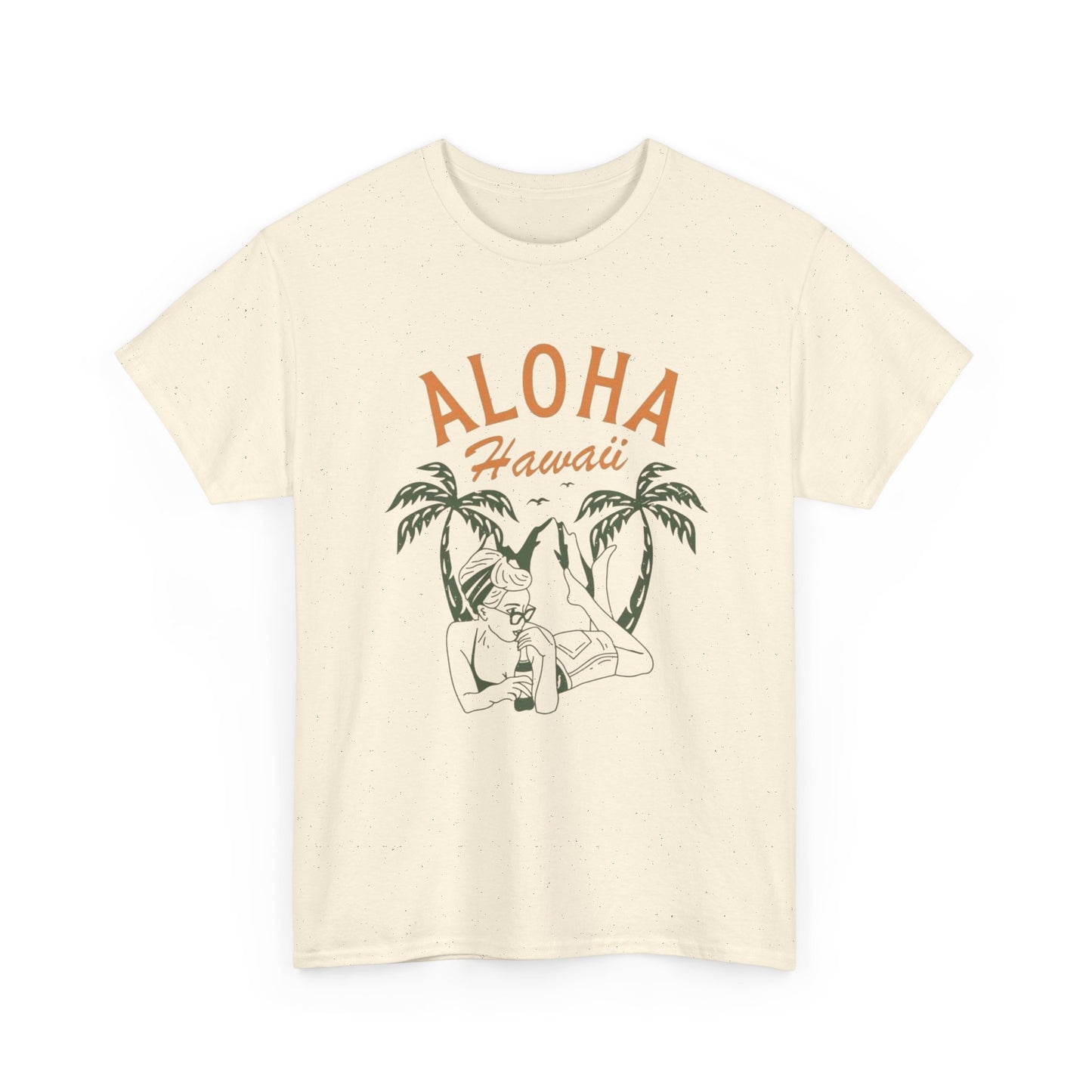 Aloha Hawaii Model Graphic T Shirt ADULT NEW Unisex Heavy Cotton Tee