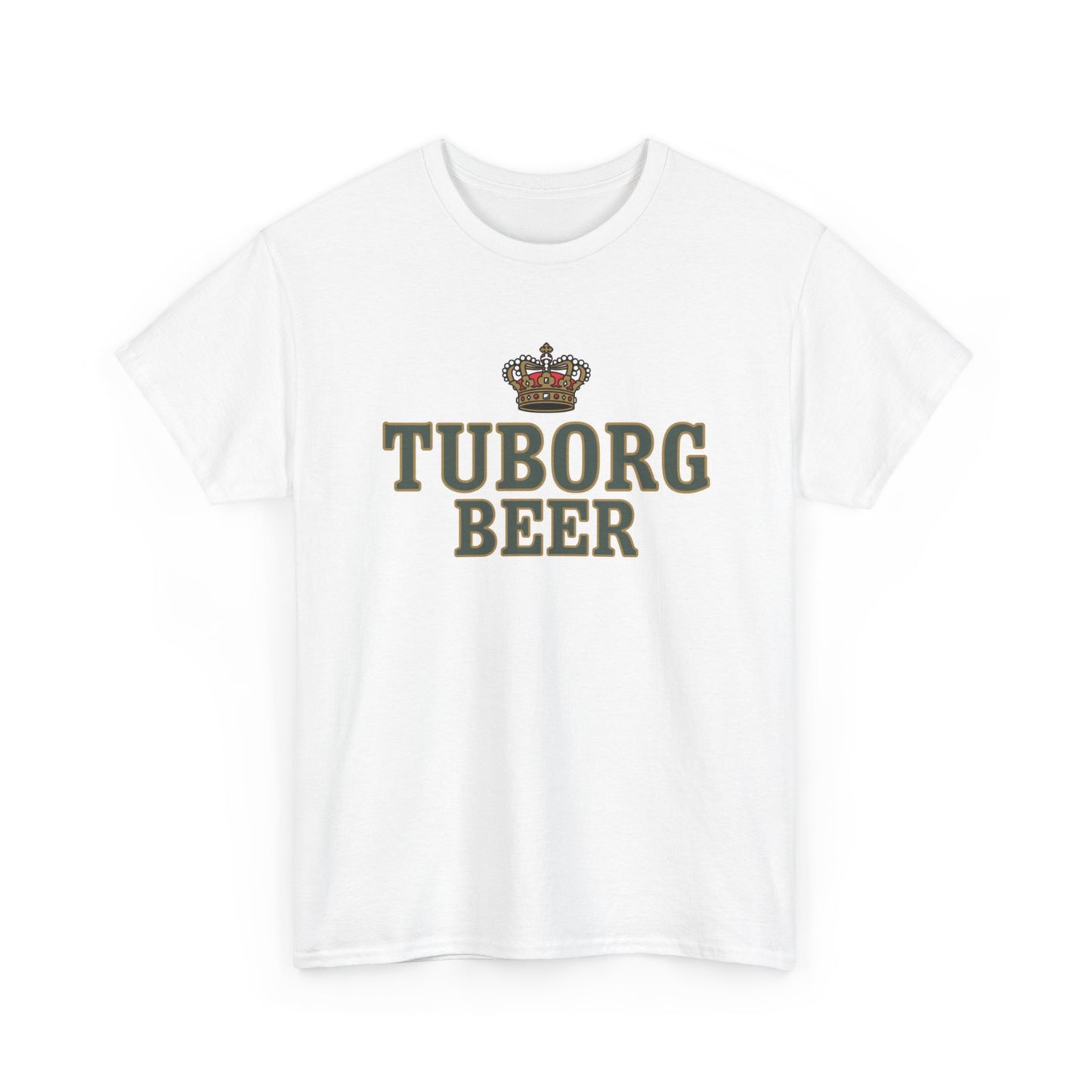 Tuborg Beer Graphic T Shirt Vintage Logo Unisex Heavy Cotton Tee
