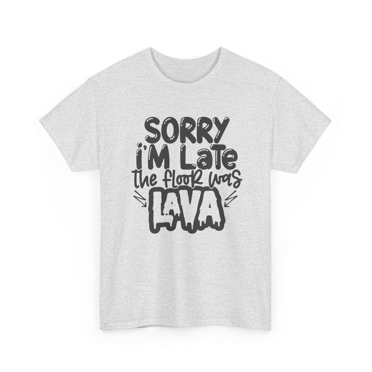The Floor Was Lava Graphic T Shirt Unisex Heavy Cotton Tee