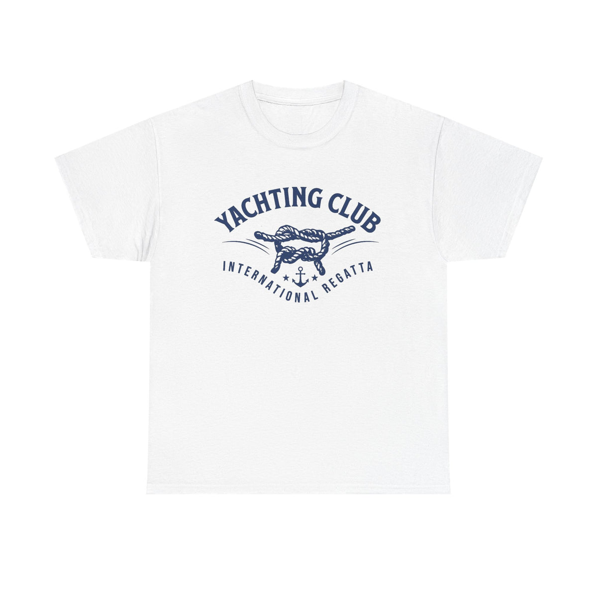 Yachting Club Graphic T Shirt Men's Vintage Heavy Cotton Tee