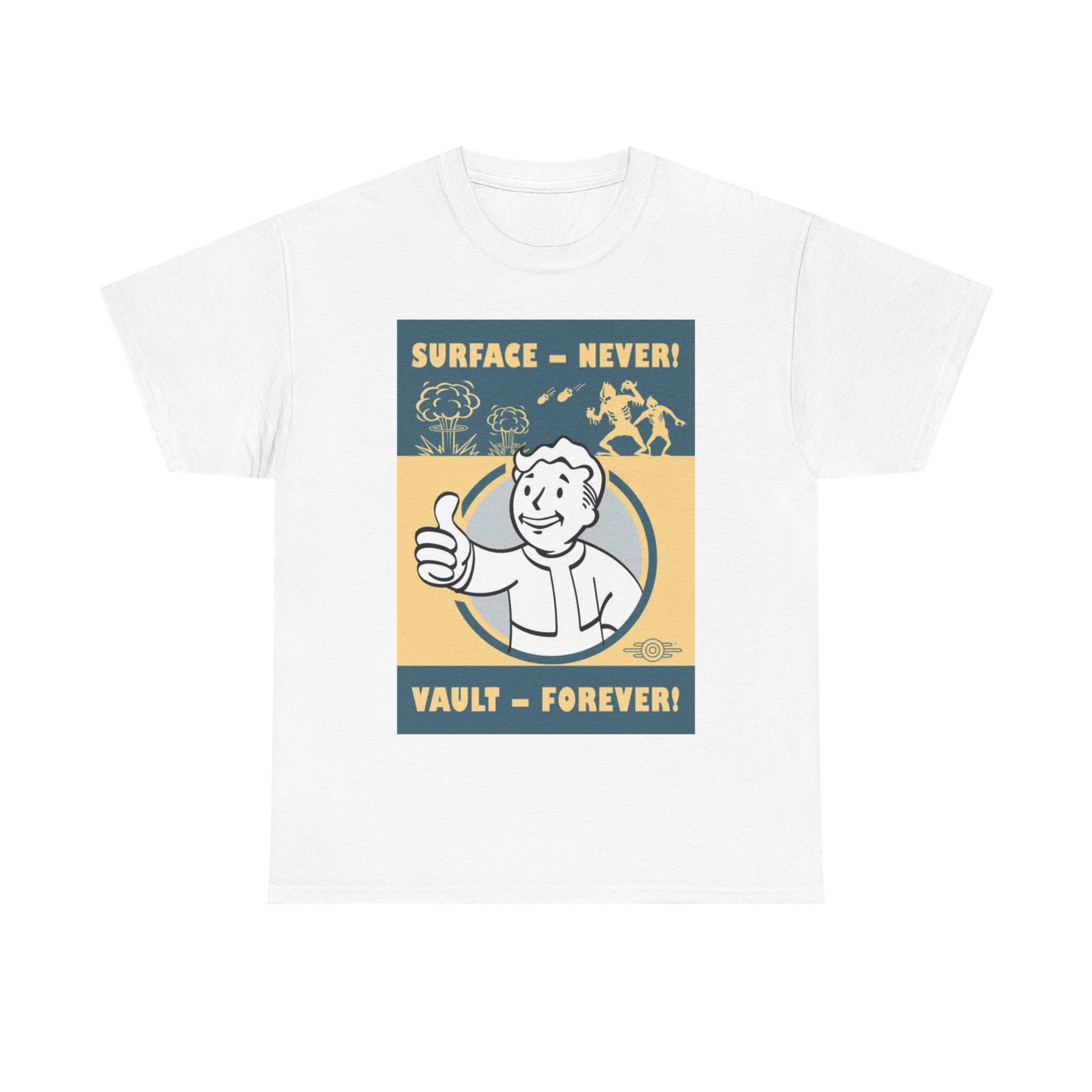 Fallout Tshirt The Vault Merch Tv Series retro The Ghoul Unisex Heavy Cotton Tee