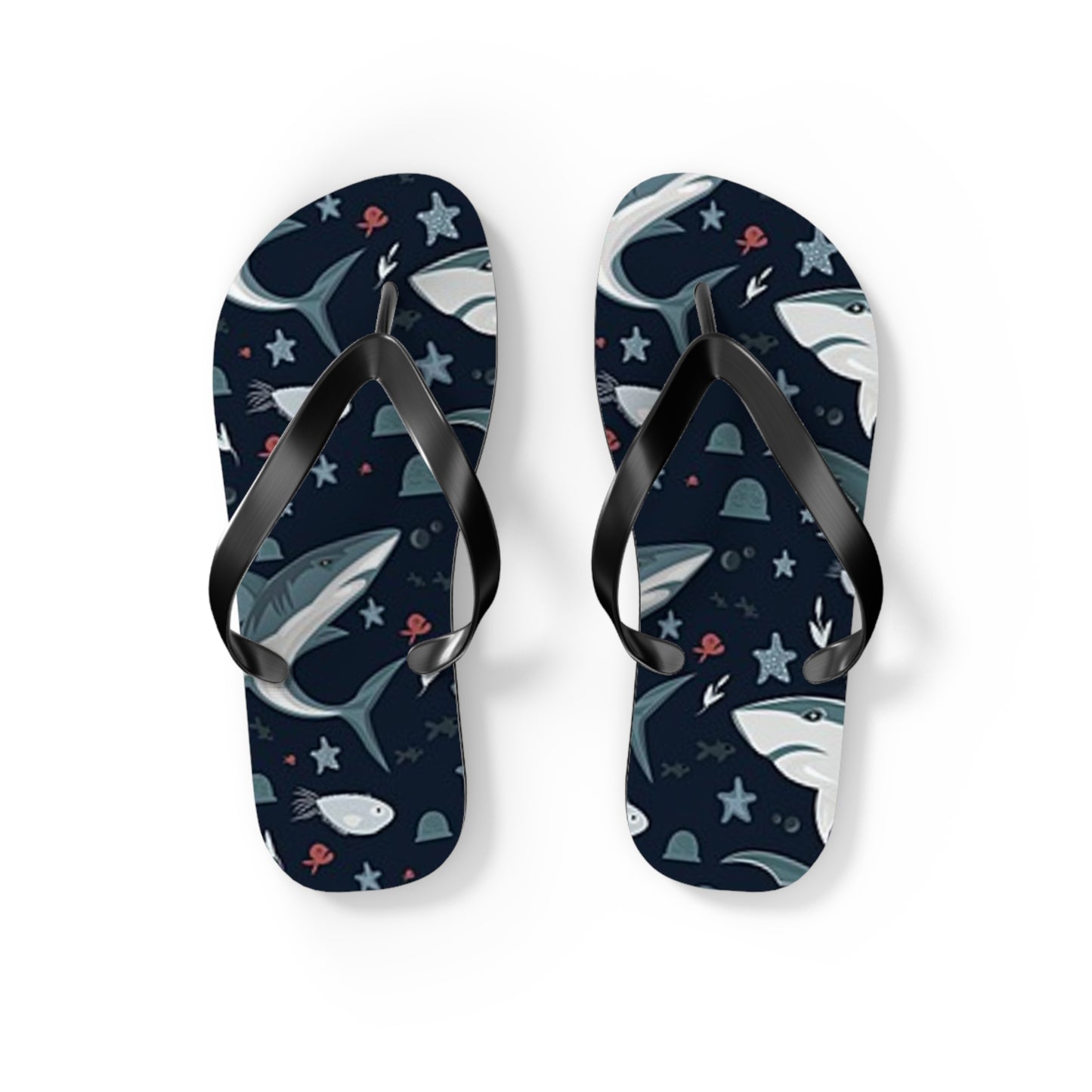 Shark Summer Sandals, Beach Shoes, Vacation Flip Flops, Pool Slides, Comfortable