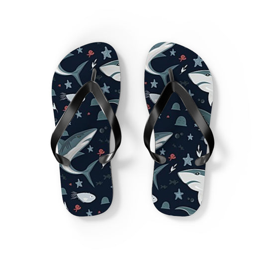 Shark Summer Sandals, Beach Shoes, Vacation Flip Flops, Pool Slides, Comfortable
