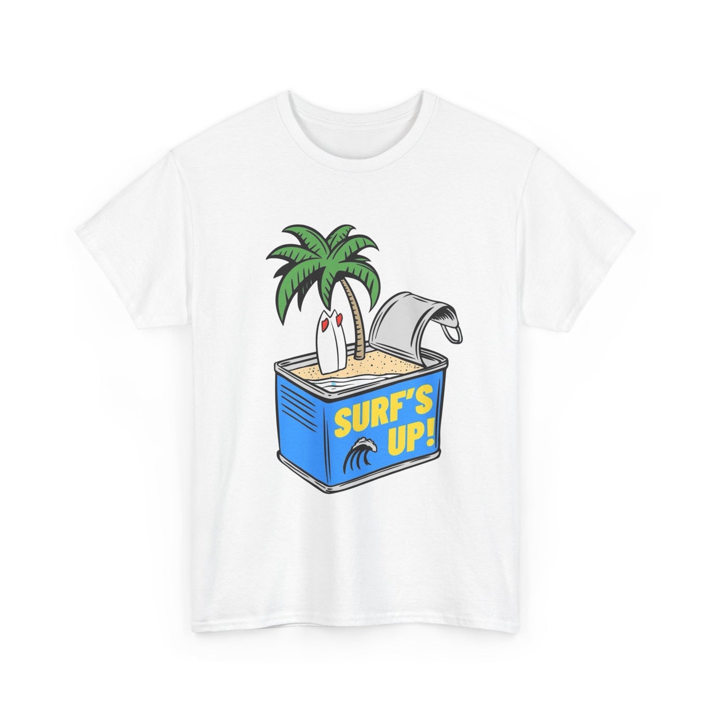 Surfs Up Graphic T Shirt Unisex Heavy Cotton Tee Gift