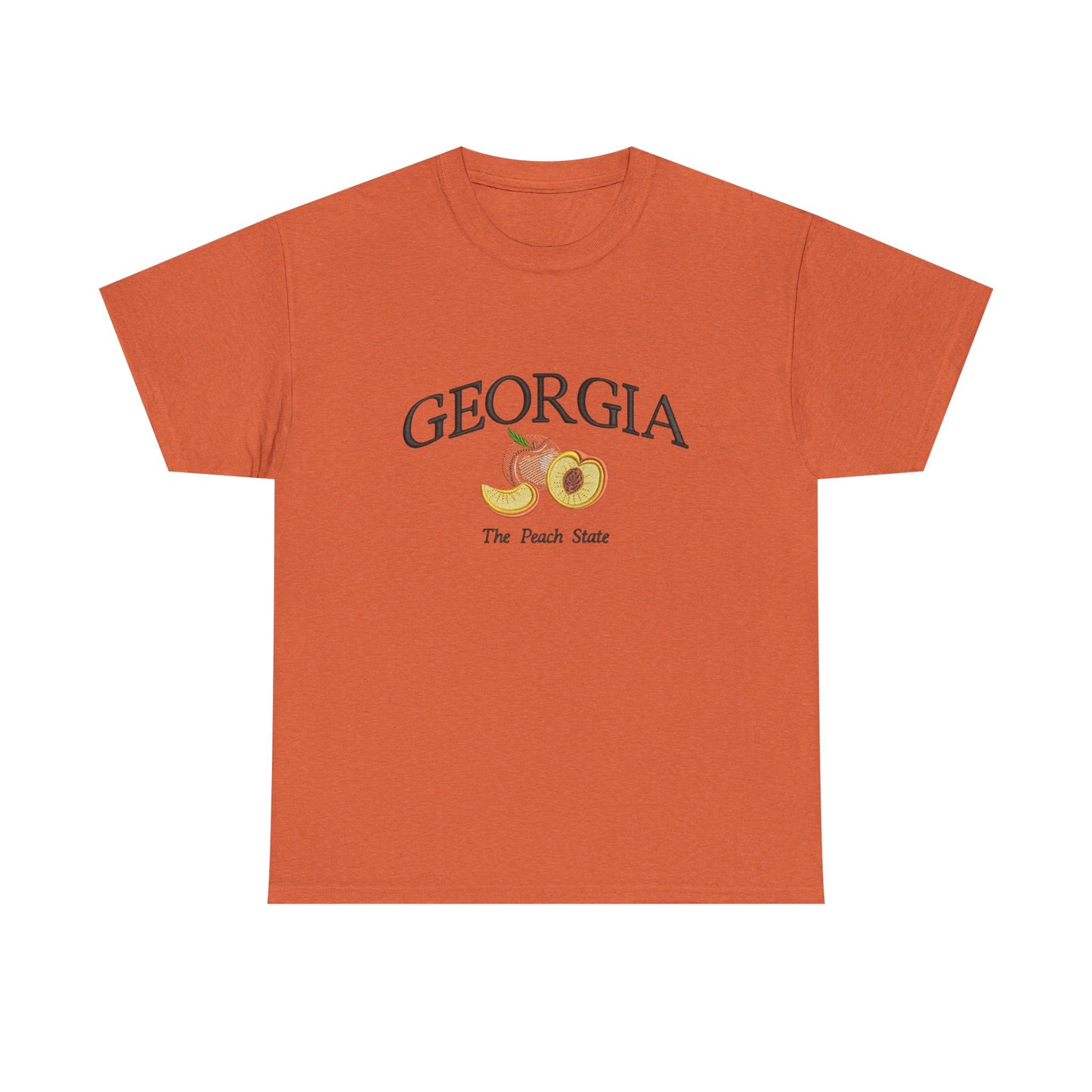 Georgia The Peach State Graphic T Shirt NEW Unisex Heavy Cotton Tee