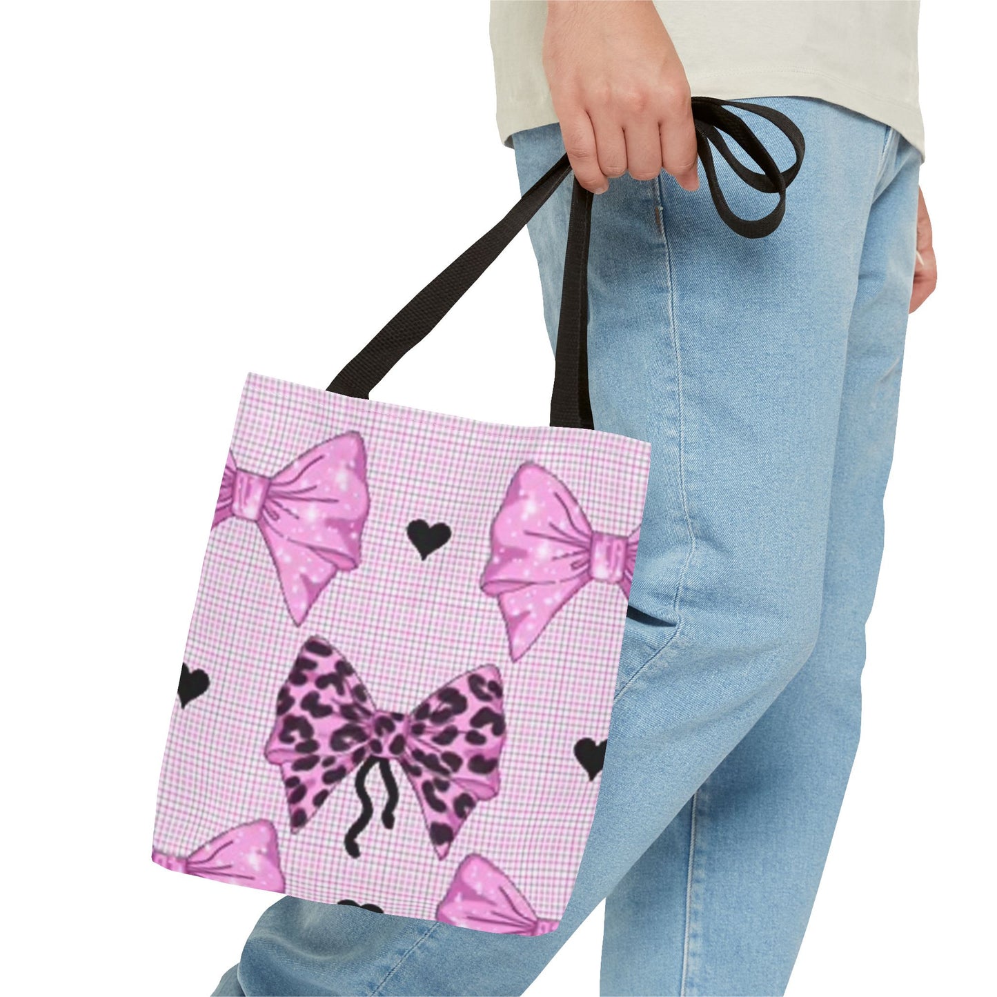 Pink Cheetah Bows BRAND NEW Tote Bag (AOP)