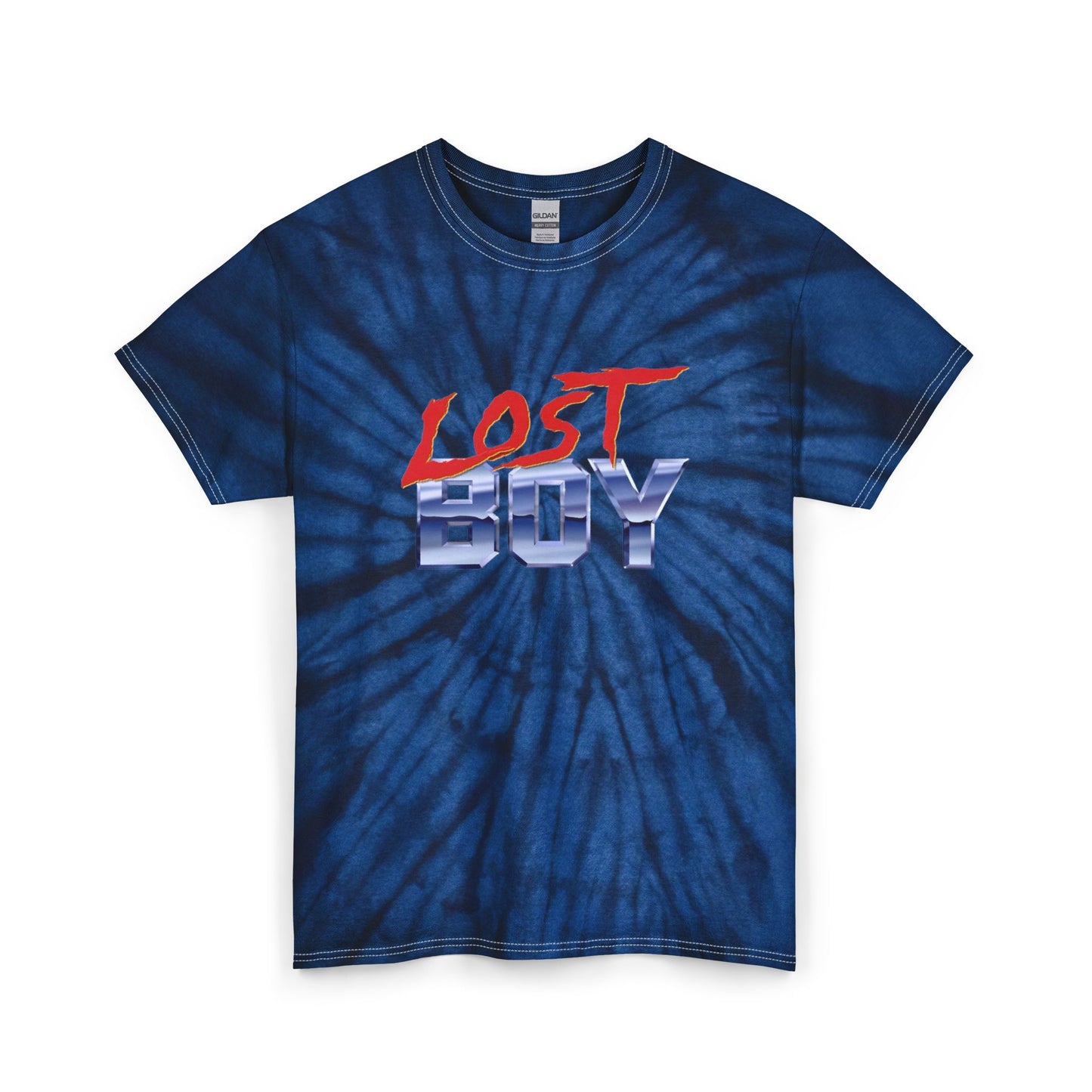 Lost Boy Retro Logo T Shirt Unisex Tie Dye Cotton Tee Gift
