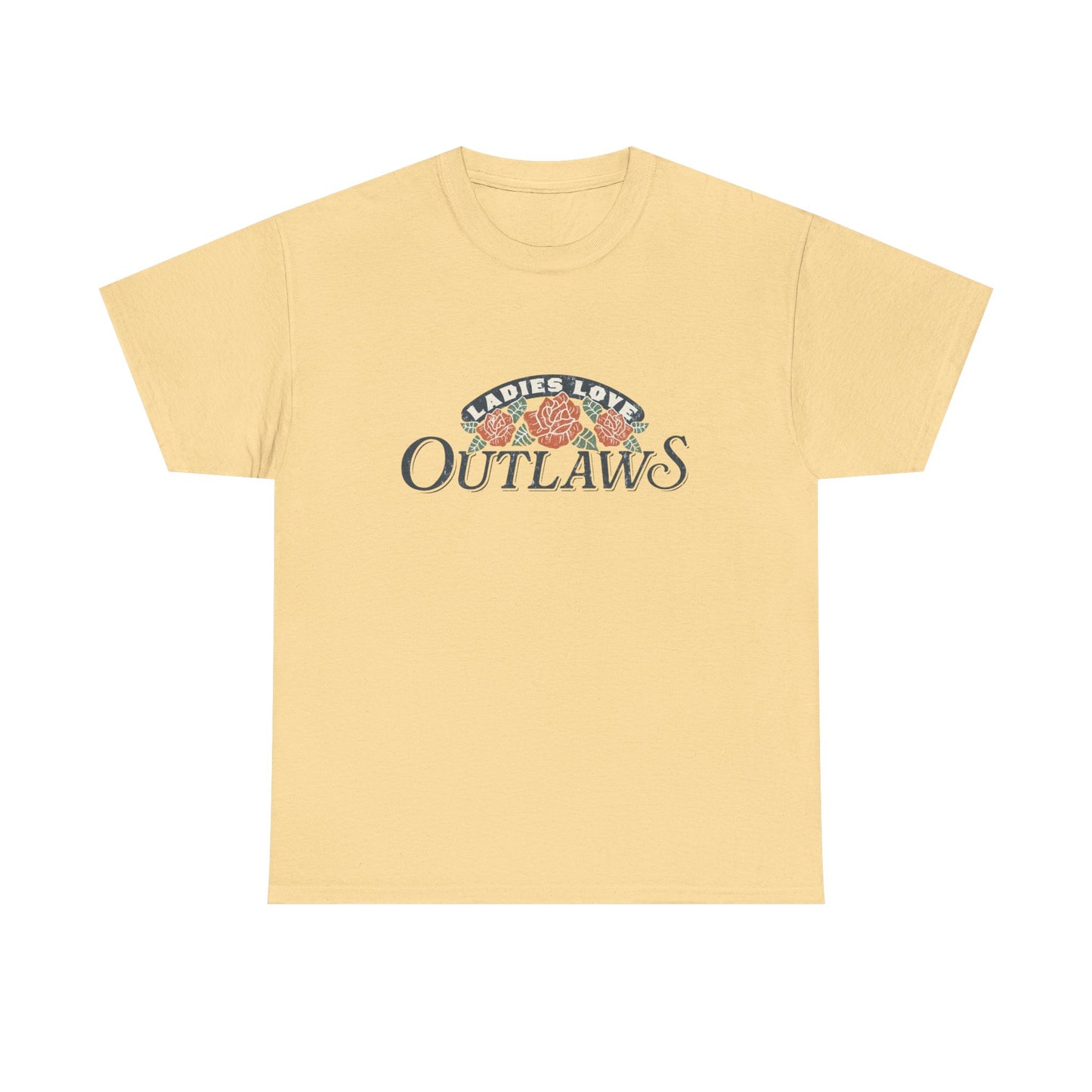 Ladies Love Outlaws Graphic T Shirt NEW Unisex Heavy Cotton Tee