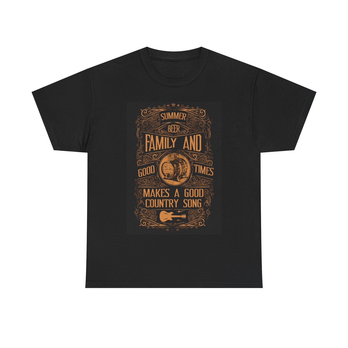Country Music And Cold Beer Tshirt family Retro Southern Unisex Heavy Cotton Tee
