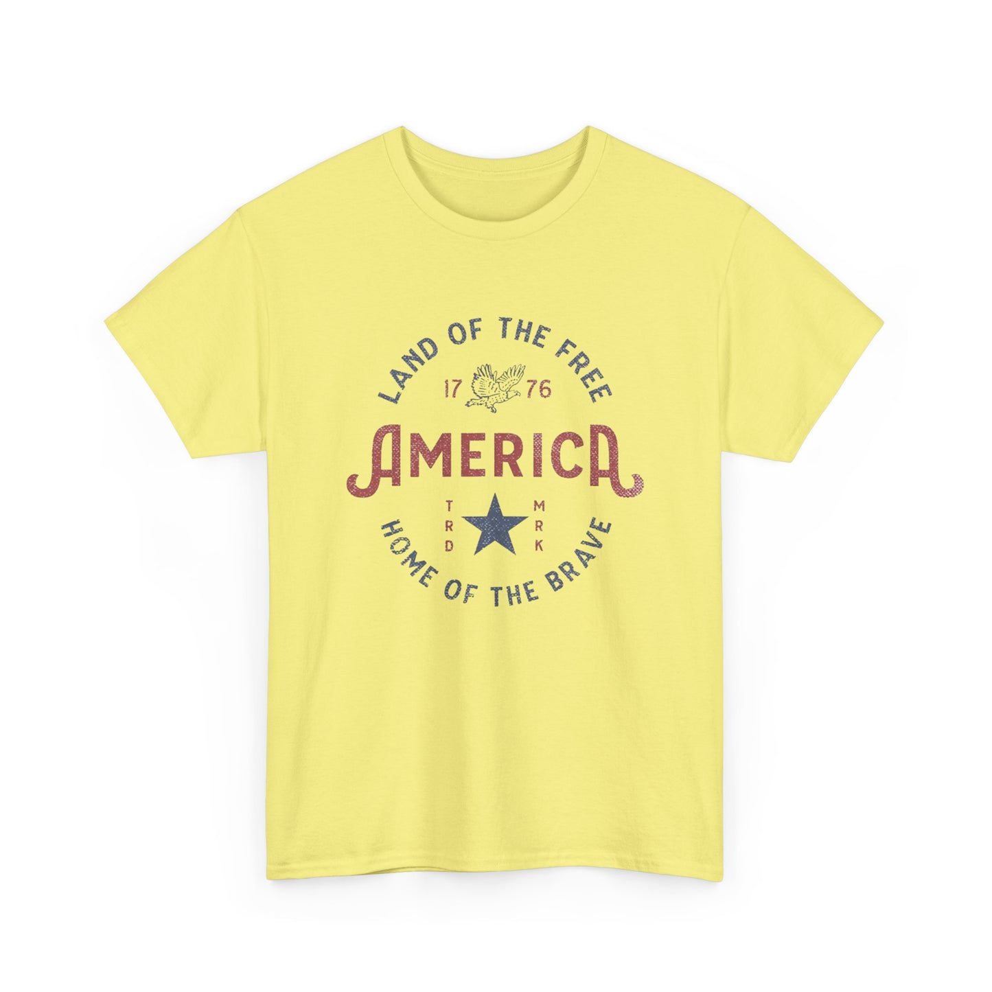America Land Of The Free Graphic T Shirt Adult New Tee