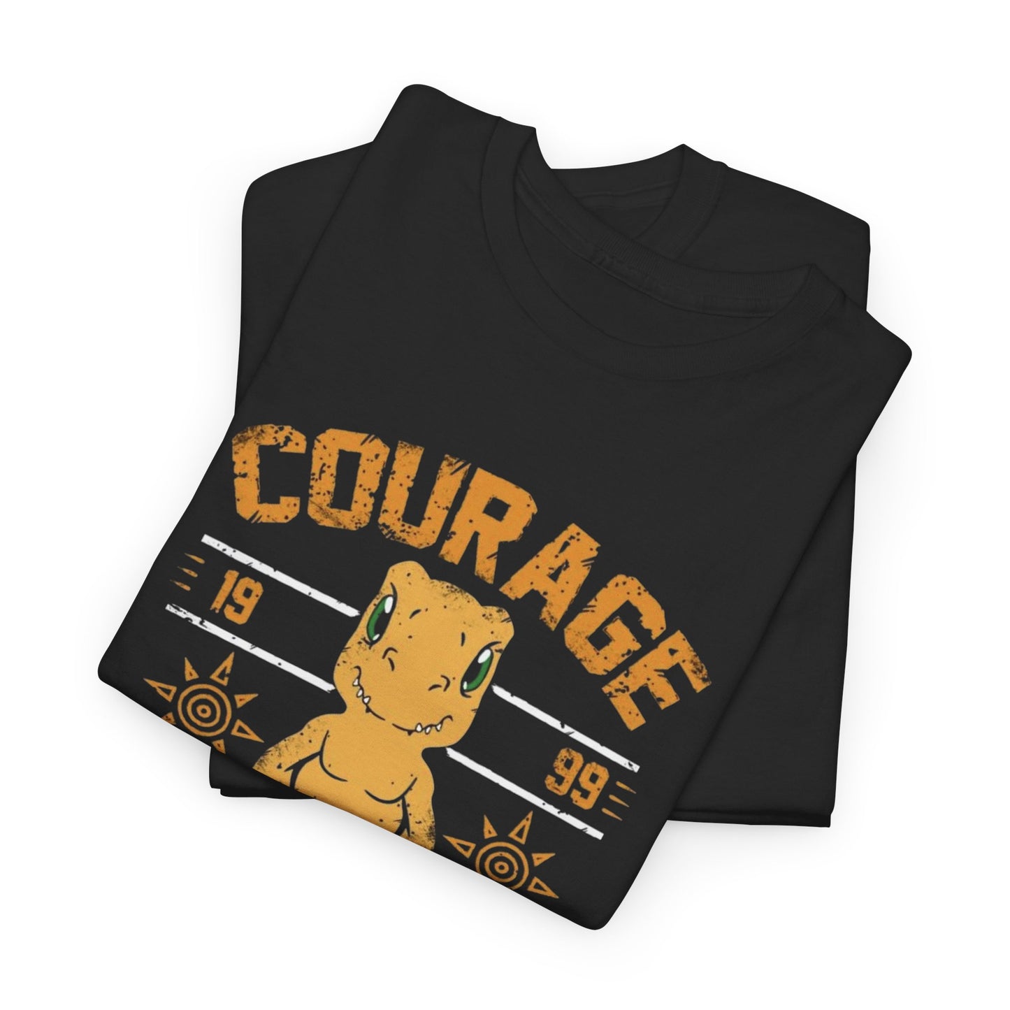 Courage Vintage 90's Digimon Graphic T Shirt Unisex Heavy Cotton Tee