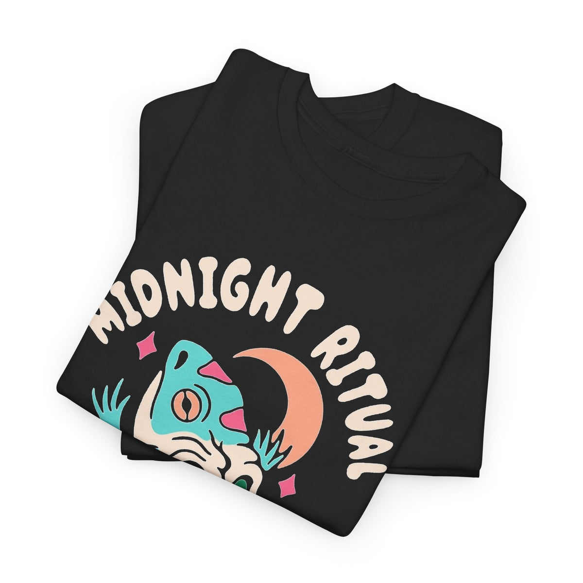 Midnight Ritual Trippy Graphic T Shirt Men's Heavy Cotton Tee