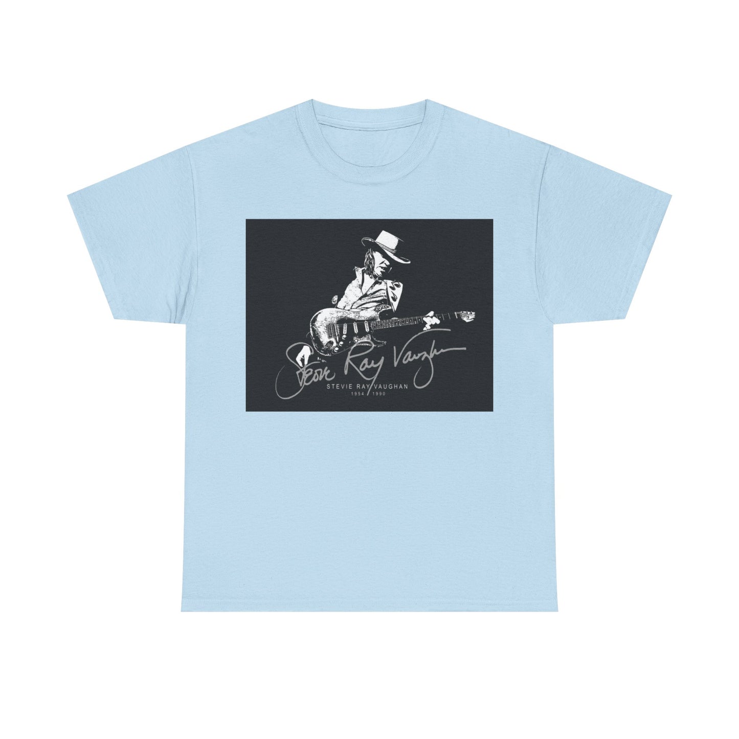 Stevie ray vaughn T-shirt Vintage retro rock album Unisex Heavy Cotton Tee