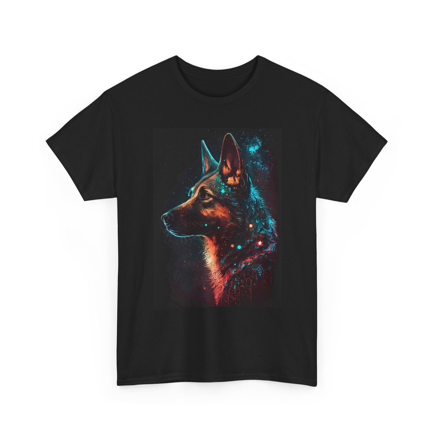 German Shepard Graphic T Shirt Funny Unisex Heavy Cotton Tee