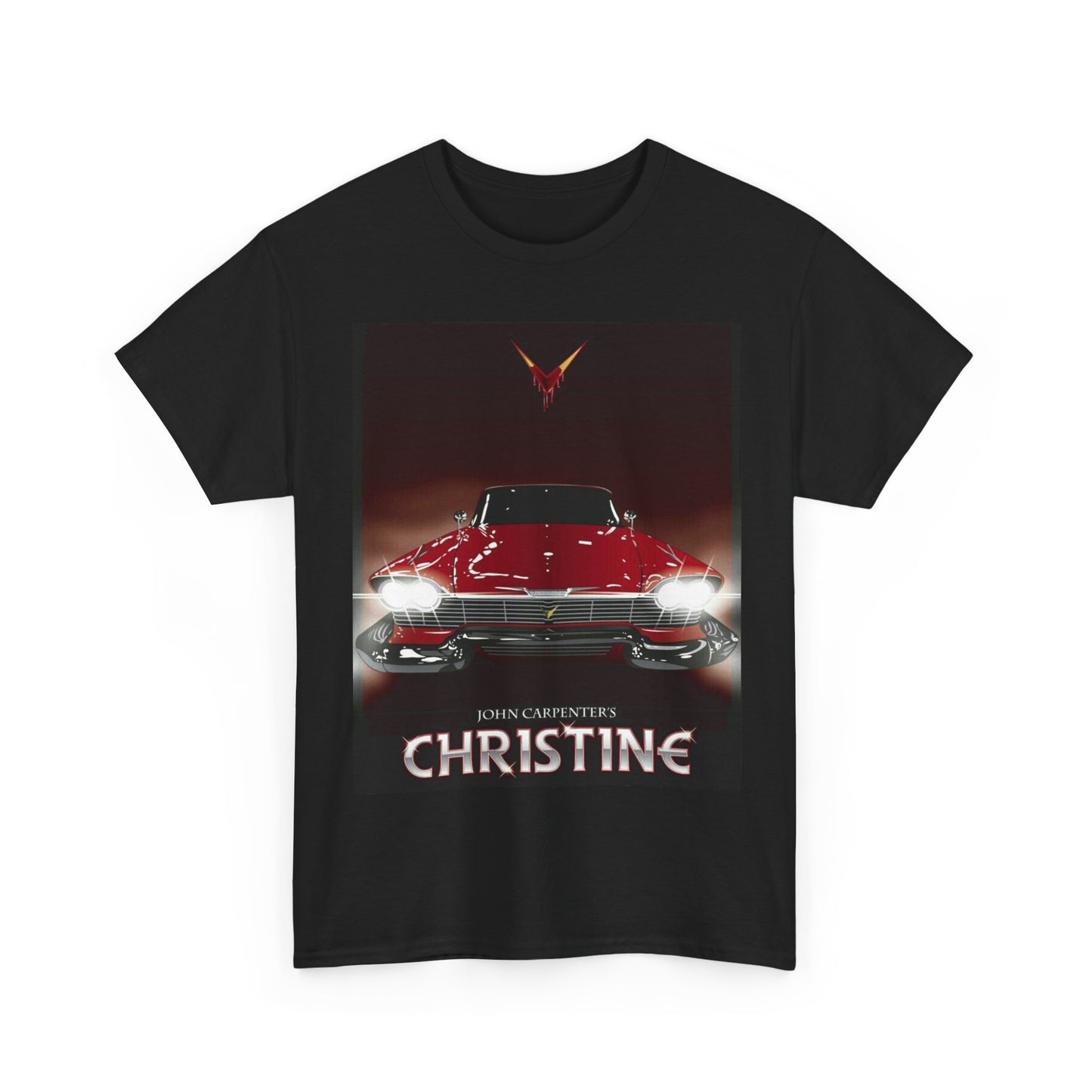Christine Movie Poster Shirt Vintage Horror Retro Classic Unisex Heavy Cotton