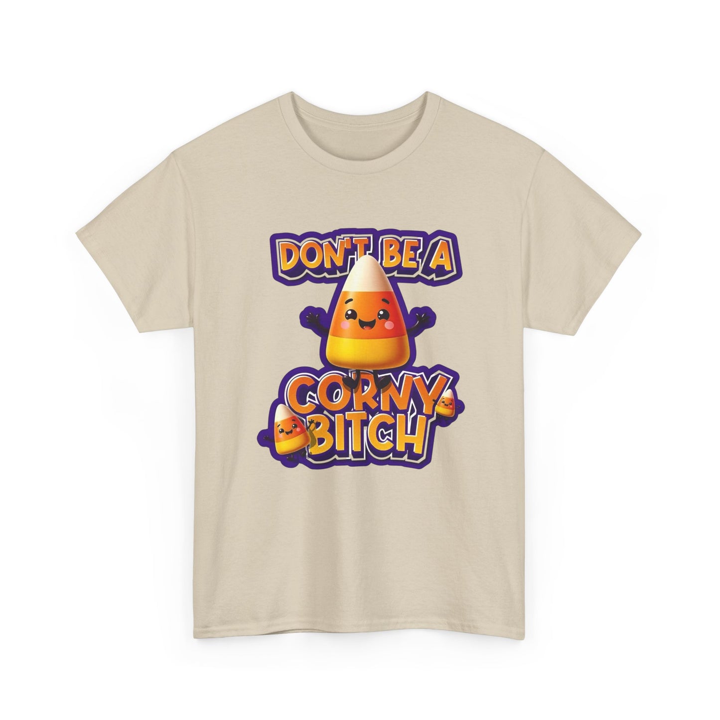 Funny Candy Corn Halloween Graphic T Shirt NEW Unisex Heavy Cotton Tee