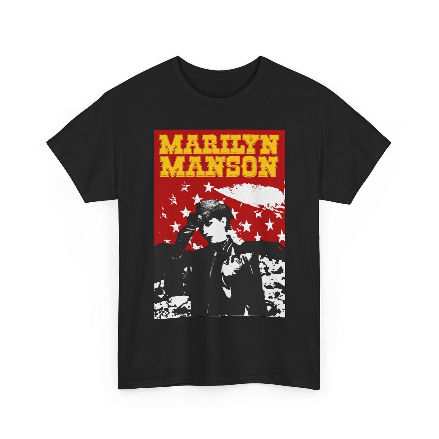 Marilyn Manson T-shirt vintage metal graphic Unisex Heavy Cotton Tee retro 90s
