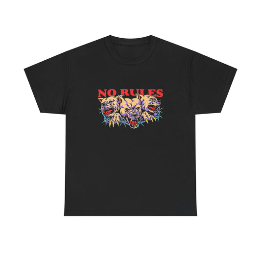 No Rules Graphic T Shirt NEW ADULT Unisex Heavy Cotton Tee