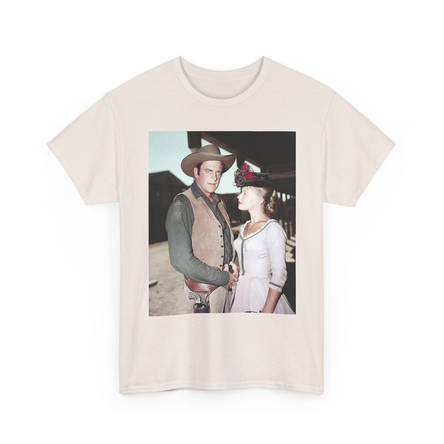 Gunsmoke Graphic T Shirt Vintage Poster Cowboy Series Unisex Heavy Cotton Tee