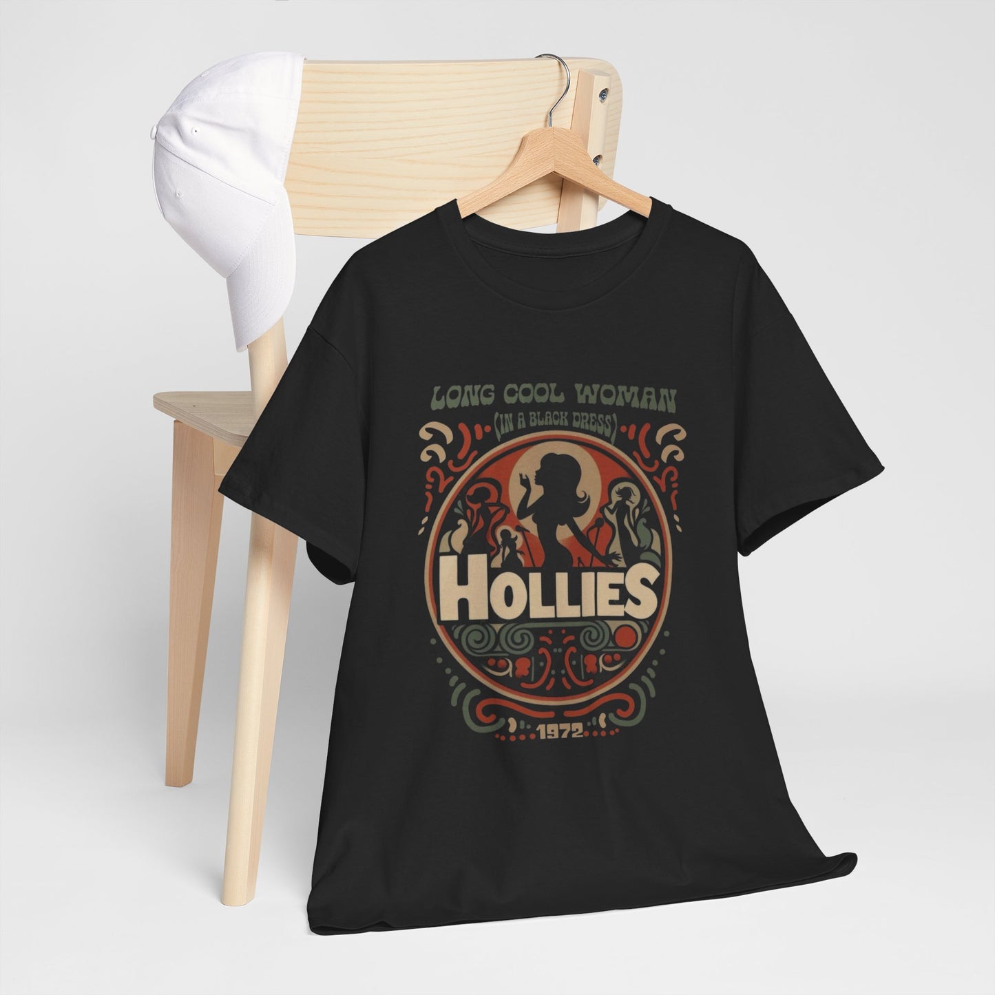 Vintage Rock Hollies Graphic T Shirt Unisex Heavy Cotton Tee