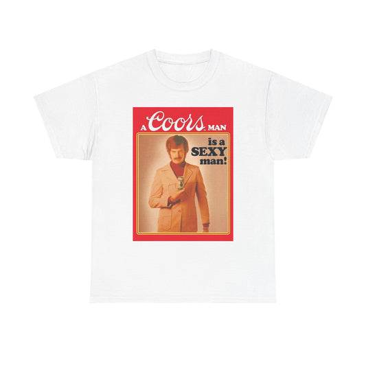 Coors Shirt Vintage Poster Retro Graphic 80s Art Beer Unisex Heavy Cotton Tee