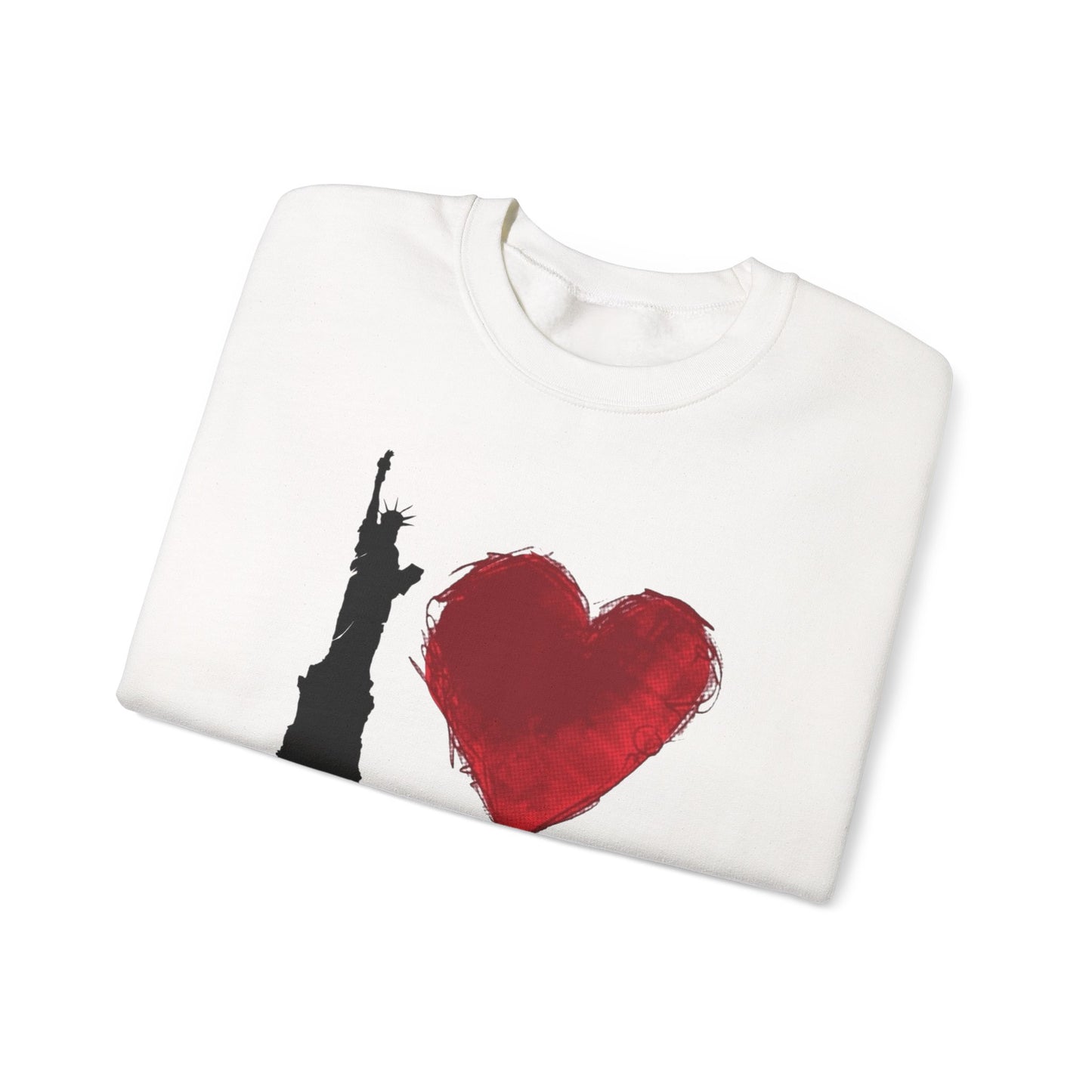I Love NY Graphic Sweater NEW Unisex Heavy Blend™ Crewneck Sweatshirt