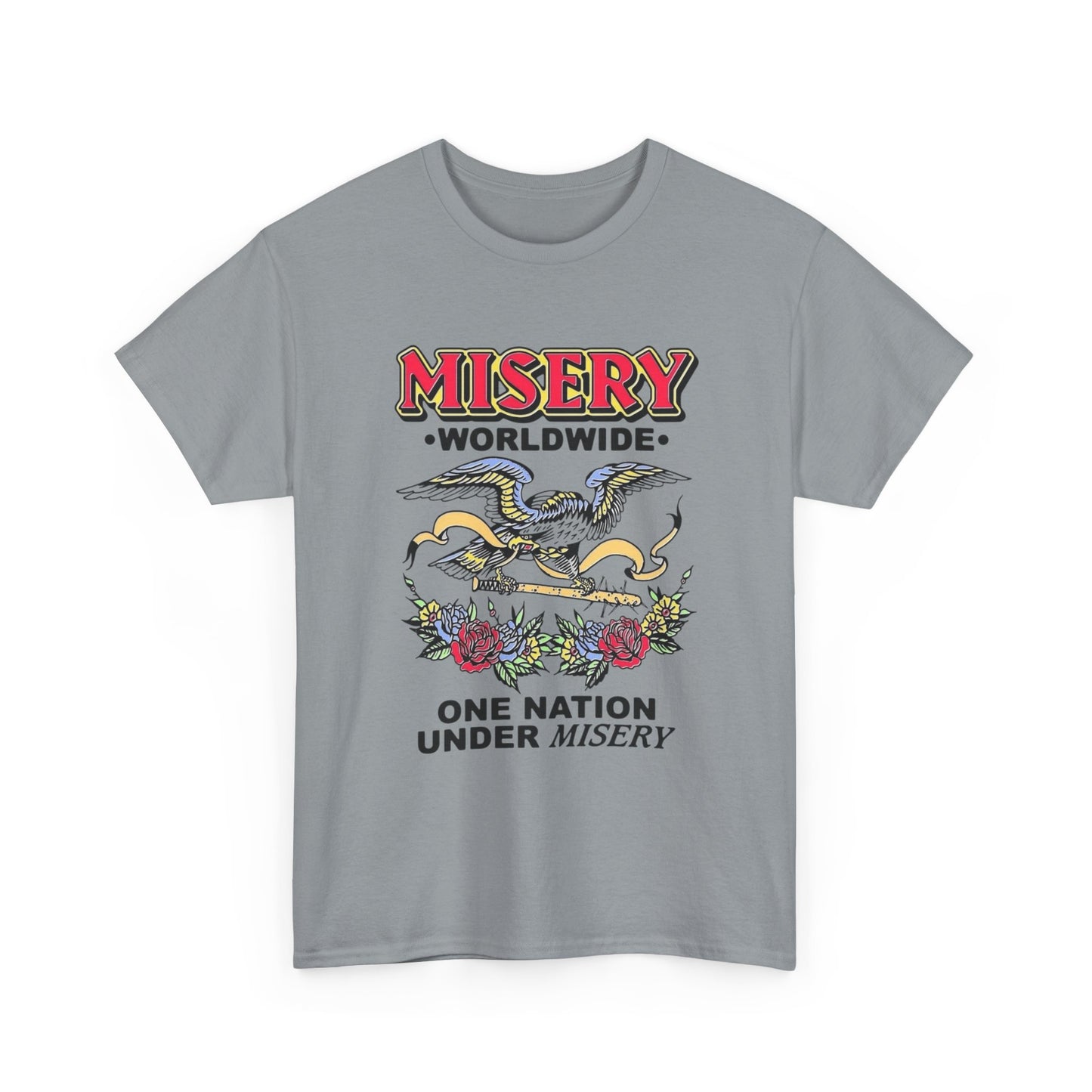 Misery Worldwide Graphic T Shirt Unisex Heavy Cotton Tee