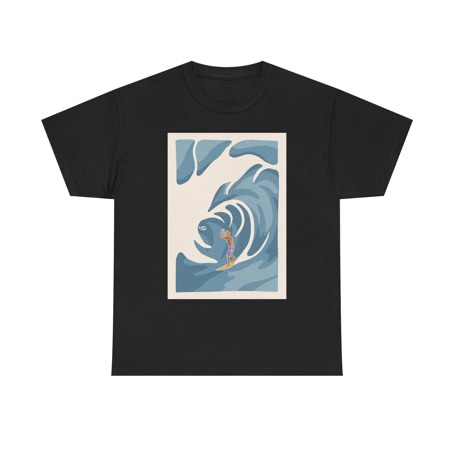 Surfing Graphic T Shirt Vintage Hawaii Unisex Heavy Cotton Tee