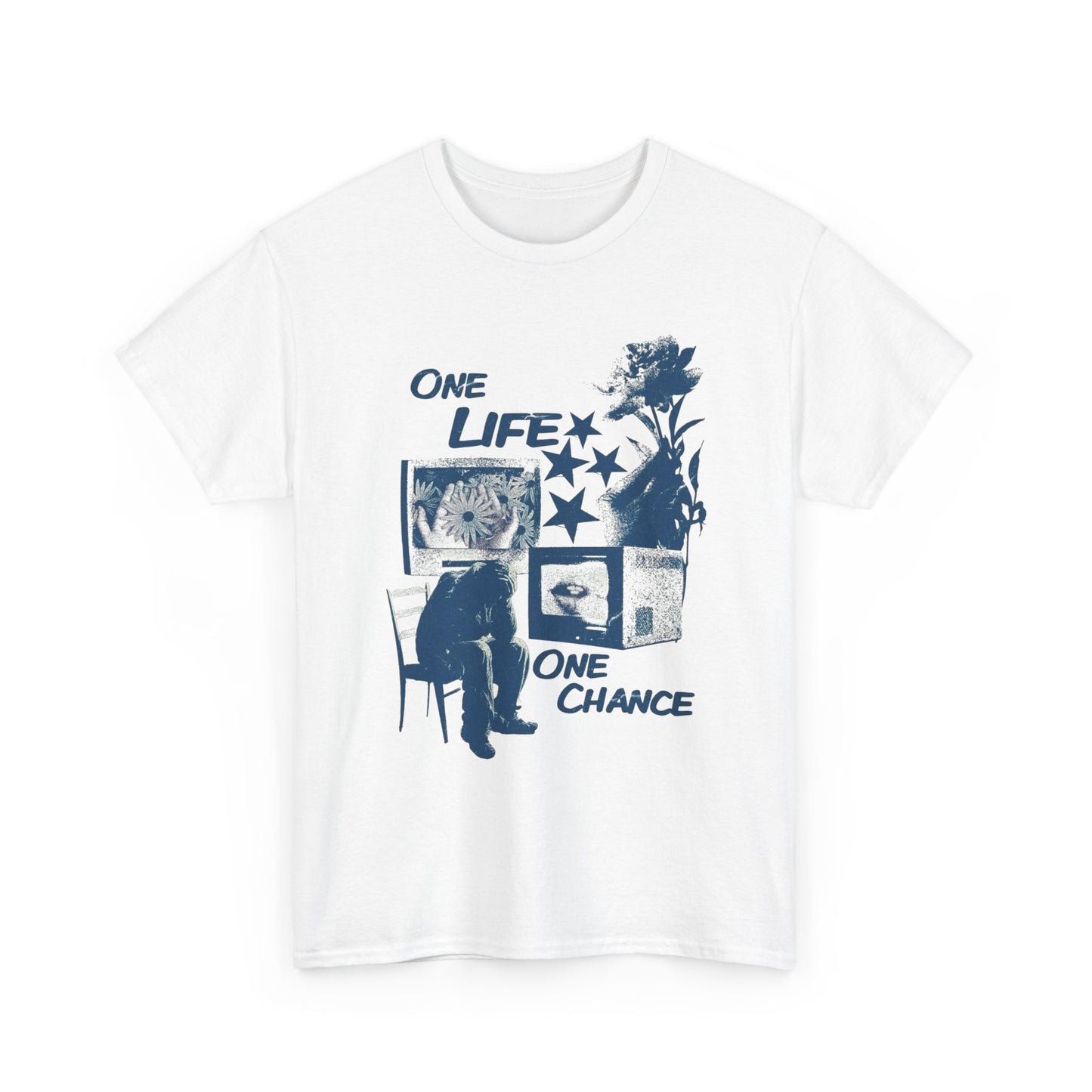 One Life One Chance Graphic T Shirt Unisex Heavy Cotton Tee