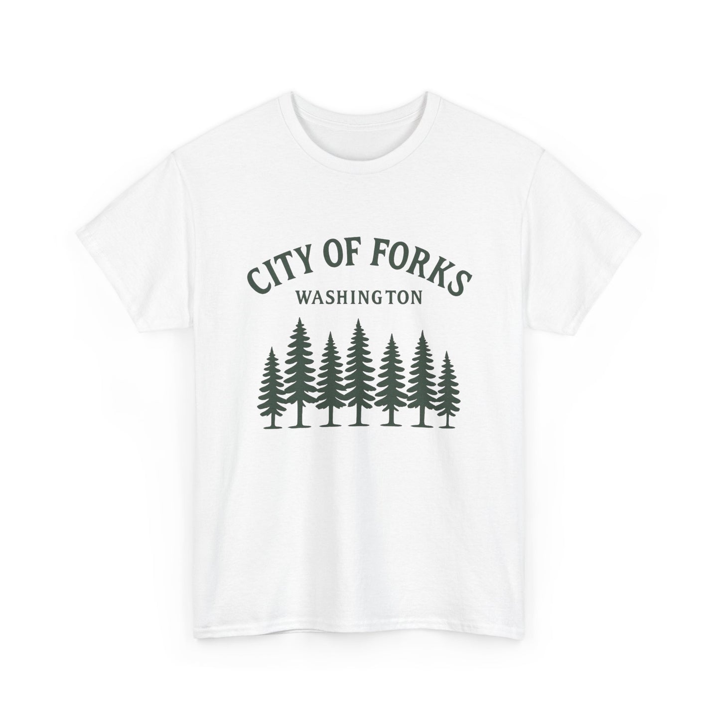 City Of Forks Washington Graphic T Shirt Unisex Heavy Cotton Tee