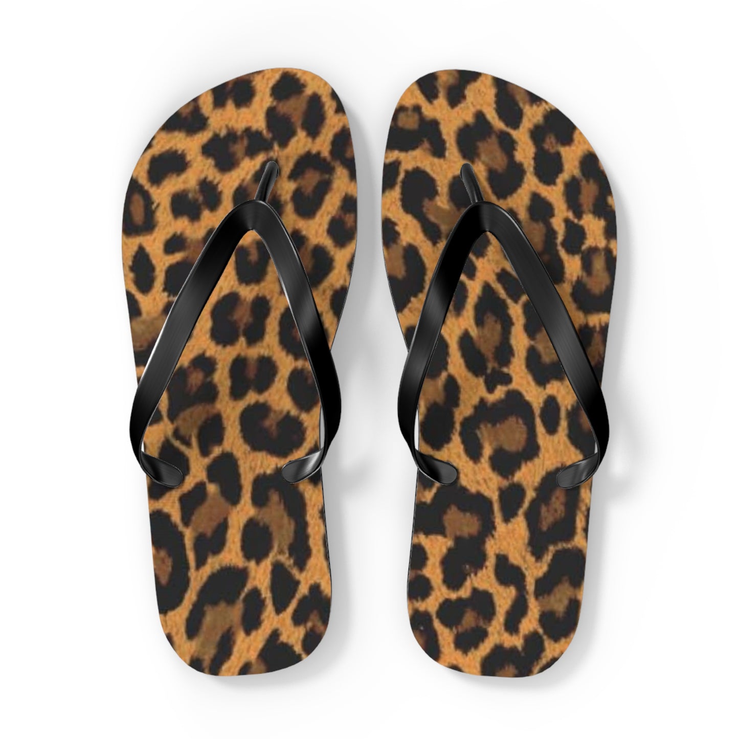 Cheetah Print Beach Sandals, Slides for Summer, Flip Flops, Water Resistant