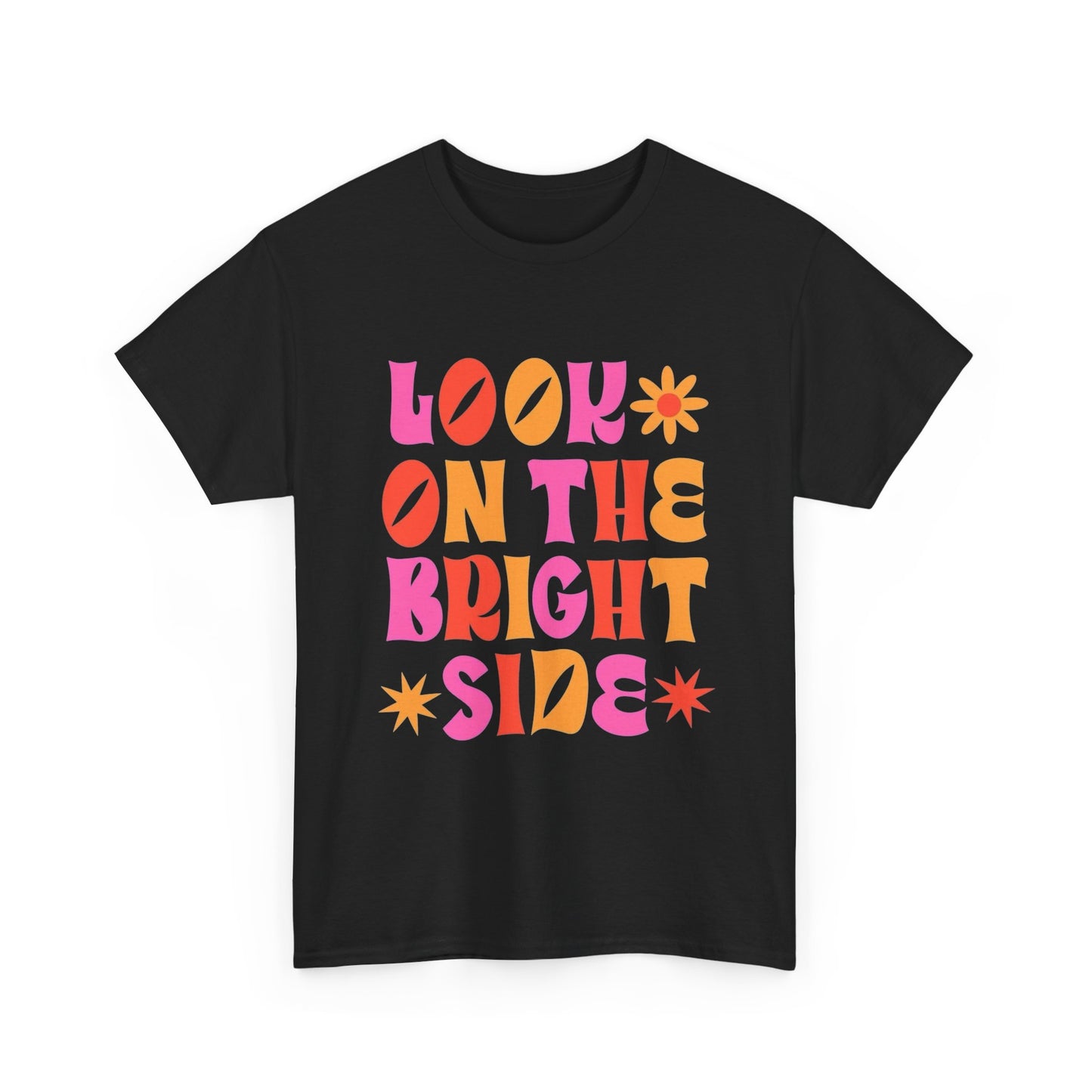 Look On The Bright Side Graphic T Shirt Unisex Cotton Tee - New Gift - Tee