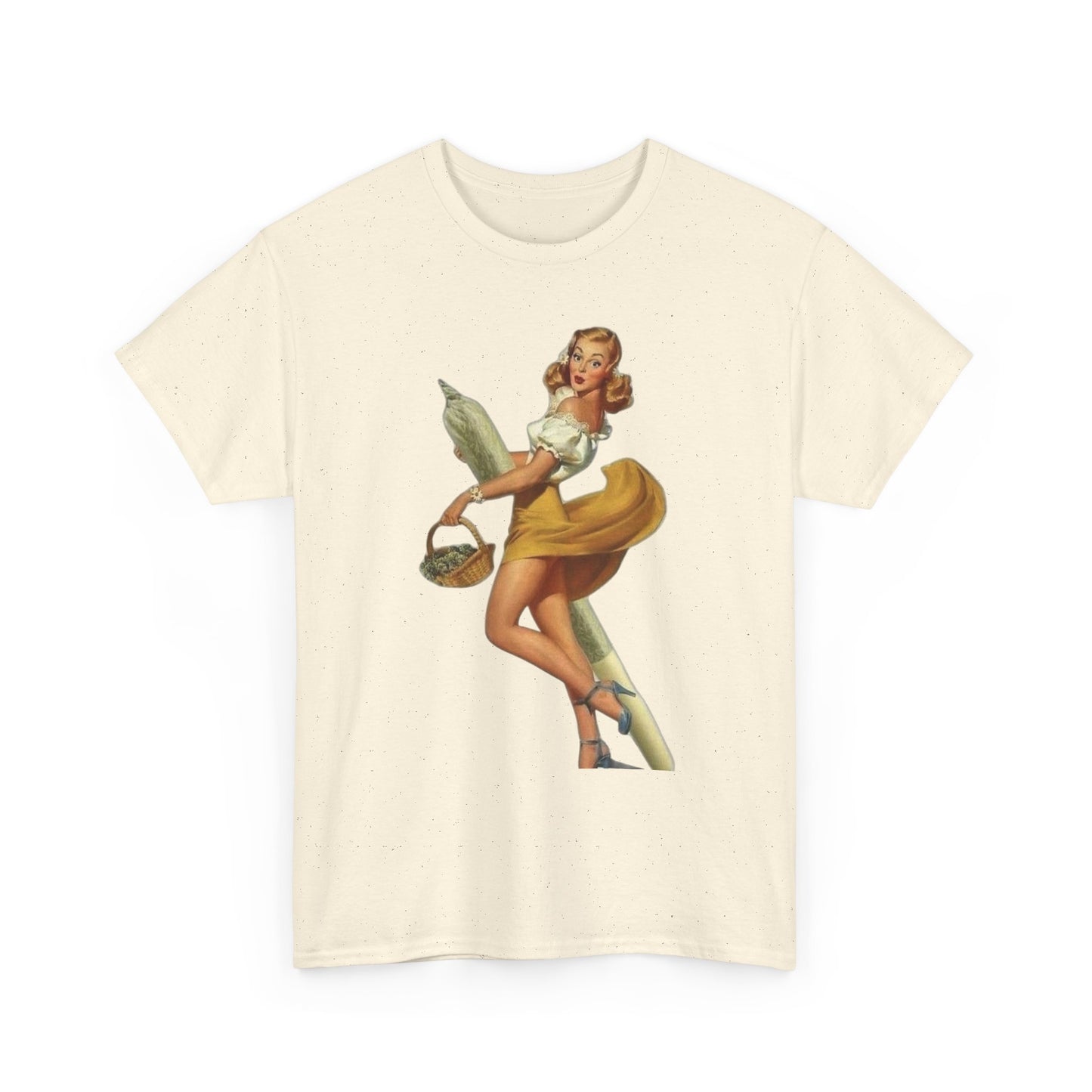 Weed Model Vintage Pinup Graphic T-Shirt Womens Comfy Cotton Tee NEW
